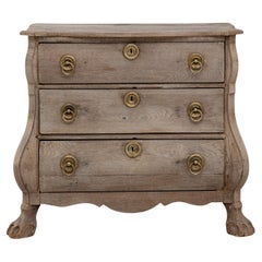 Cassettiera a bombe in Oak olandese del 1920