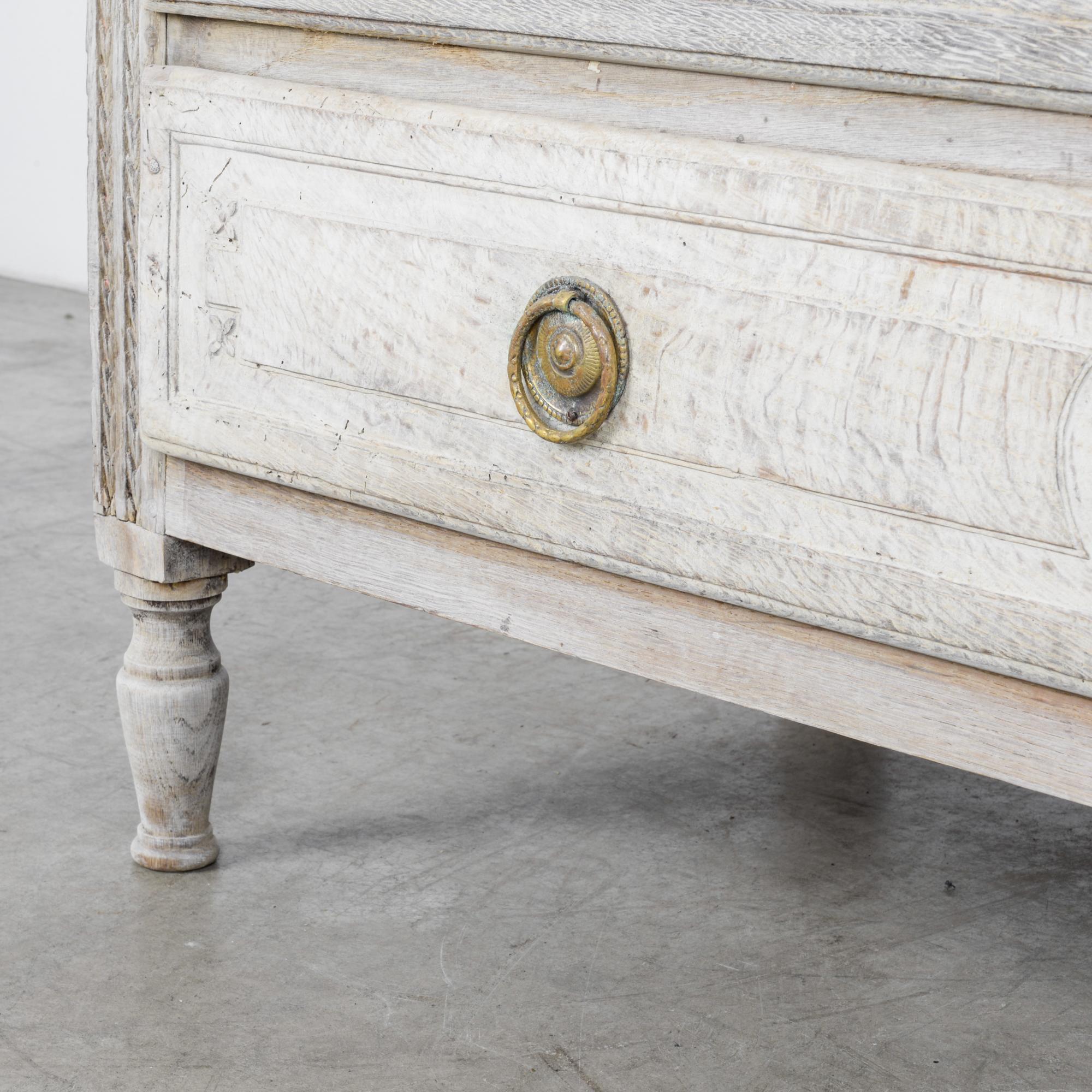 1820s Empire Style Bleached Oak Drawer Chest 3