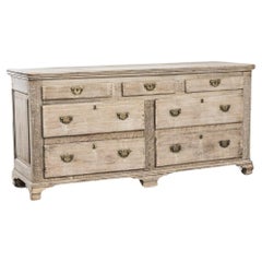 1820s English Bleached Oak Chest of Drawers