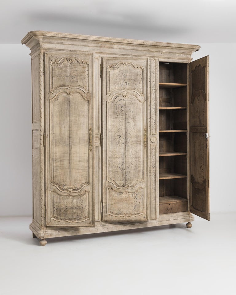 1820s French Antique Oak Armoire For Sale at 1stDibs