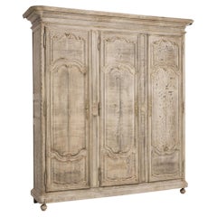 1820s French Antique Oak Armoire