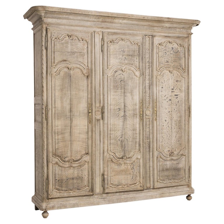 1820s French Antique Oak Armoire For Sale at 1stDibs