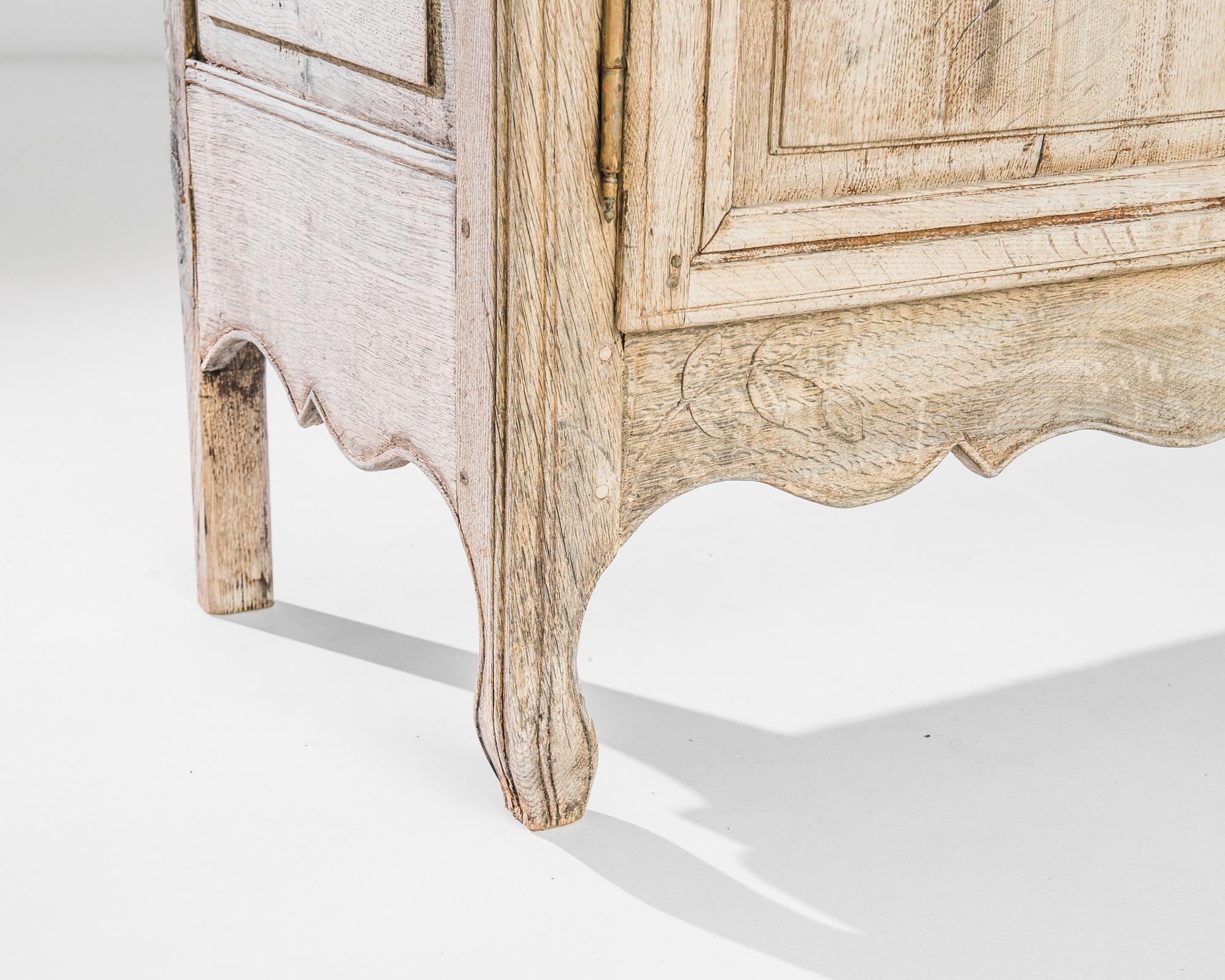 French Provincial 1820s French Bleached Oak Buffet