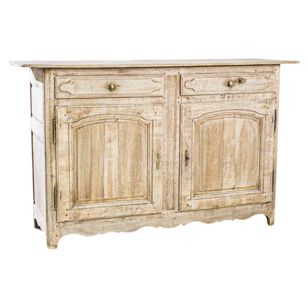 1820s French Bleached Oak Buffet