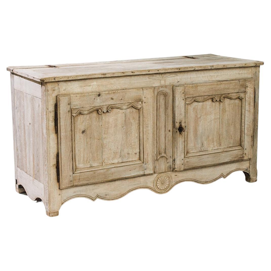 Buffet francés de roble blanqueado de 1820