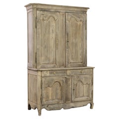 1820s French Bleached Oak Cabinet