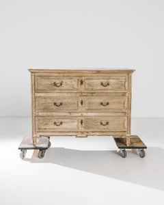 1820s French Bleached Oak Chest of Drawers