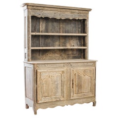 1820s French Bleached Oak Cupboard