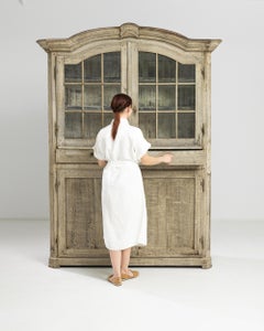 1820s, French Bleached Oak Display Cabinet