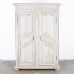 1820s French Bleached Oak Wardrobe