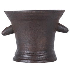 1820s French Cast Iron Mortar