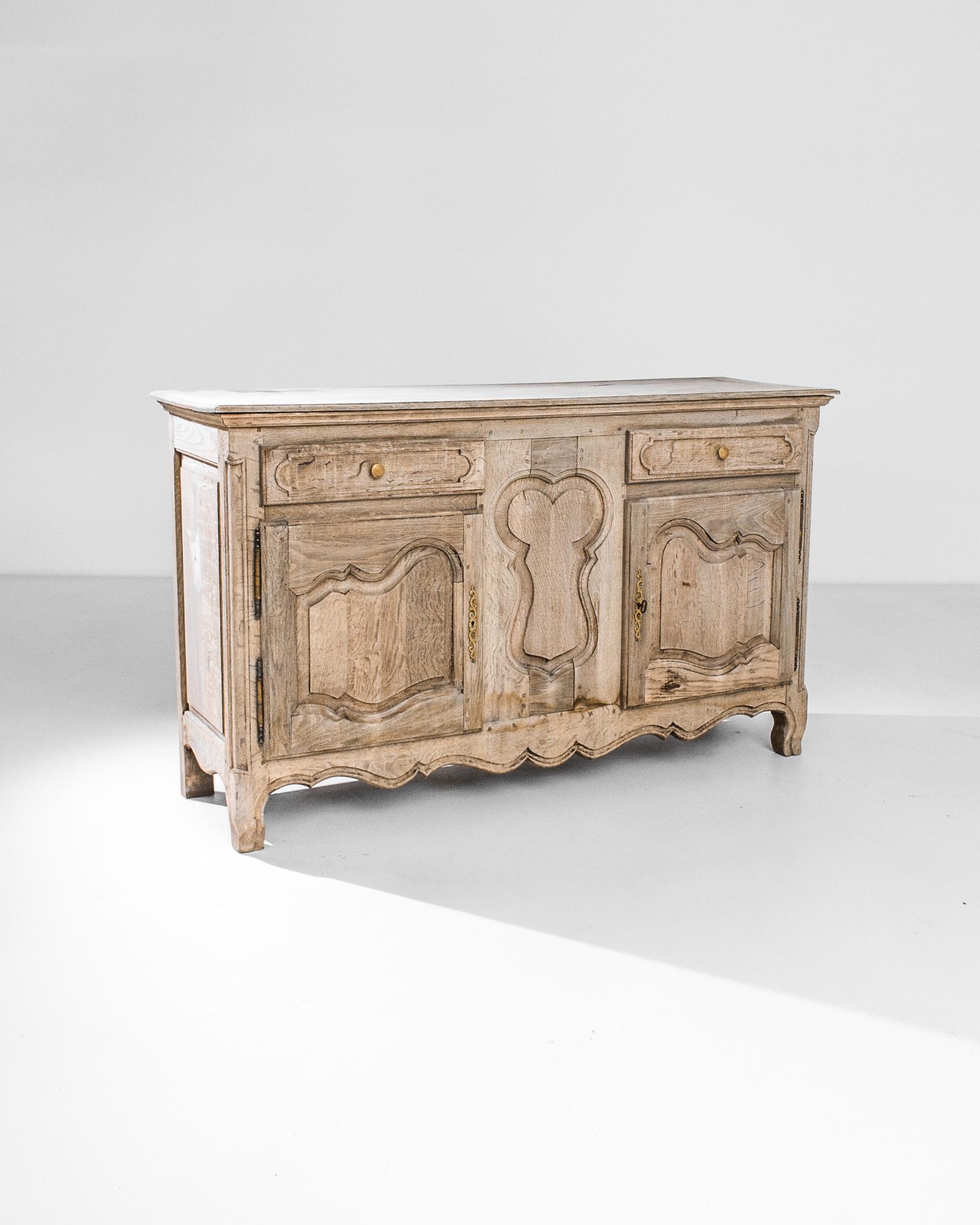 French Provincial 1820s French Oak Buffet