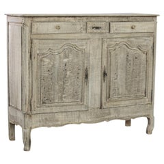 1820s French Provincial Bleached Oak Buffet