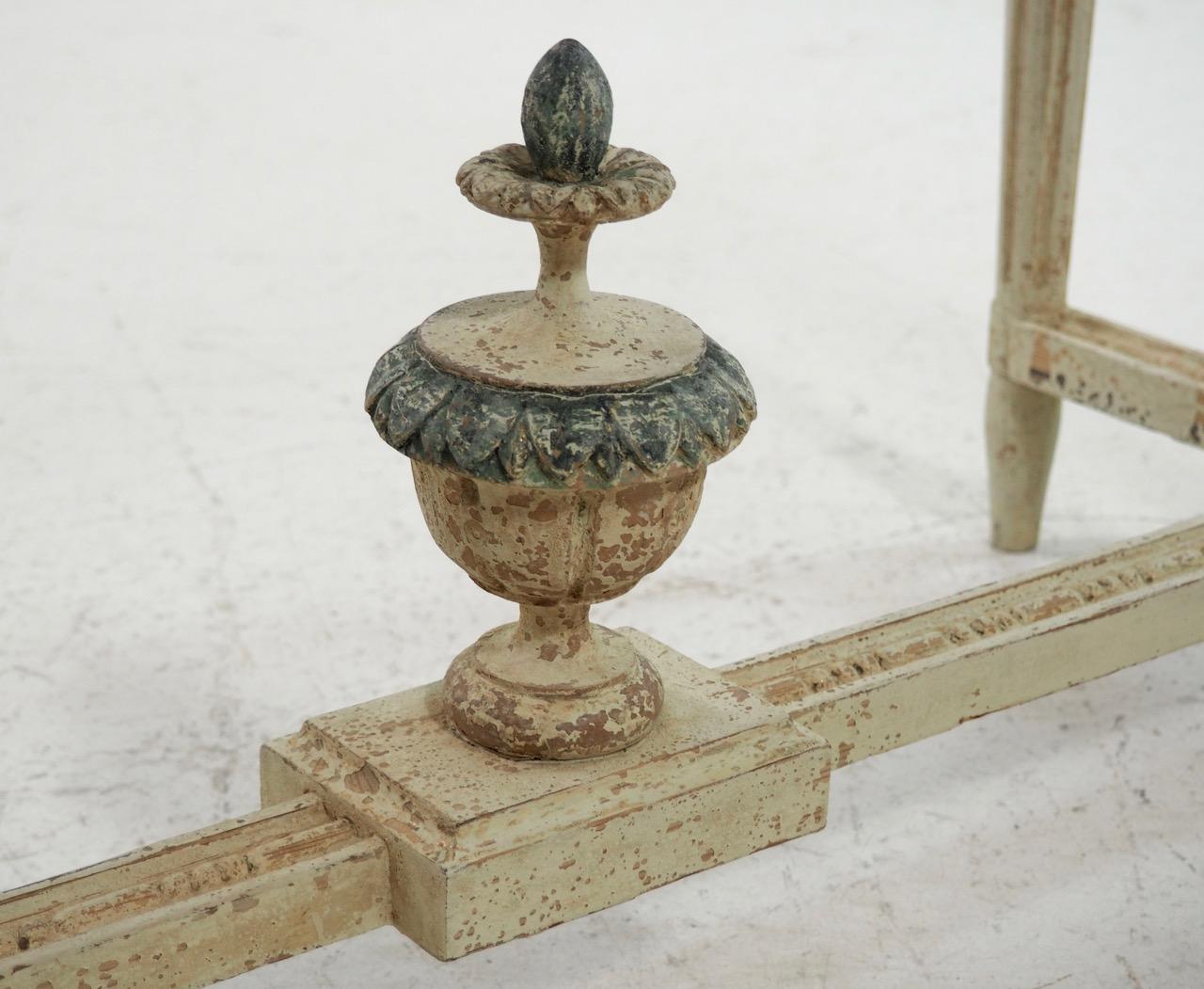 1820s Important Freestanding Console Table, in Original Paint 4