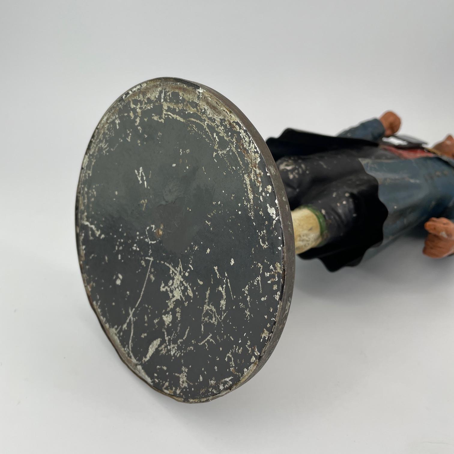 Figurine de gentilhomme colonial en étain peint en polychromie à l'étole tyrolienne des années 1820 en vente 5