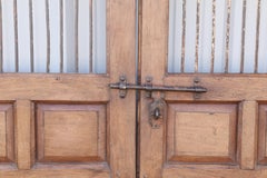 1820s Solid Teak Wood Side Entry Door of a Feudal Landlord's Court Yard Home