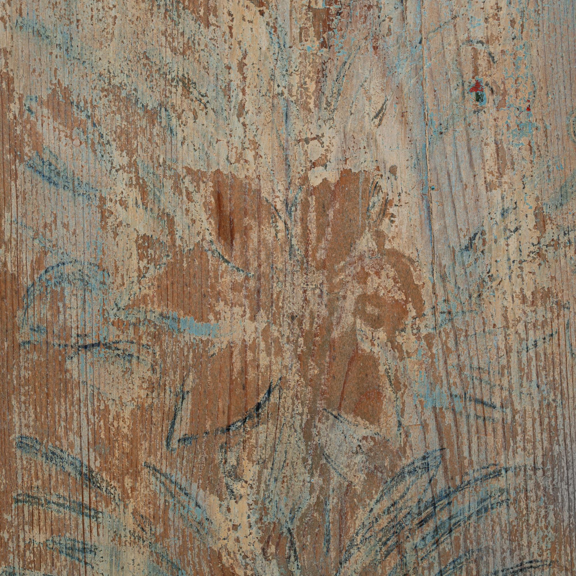 Mobile d'angolo svedese gustaviano in legno patinato del 1920 in vendita 4