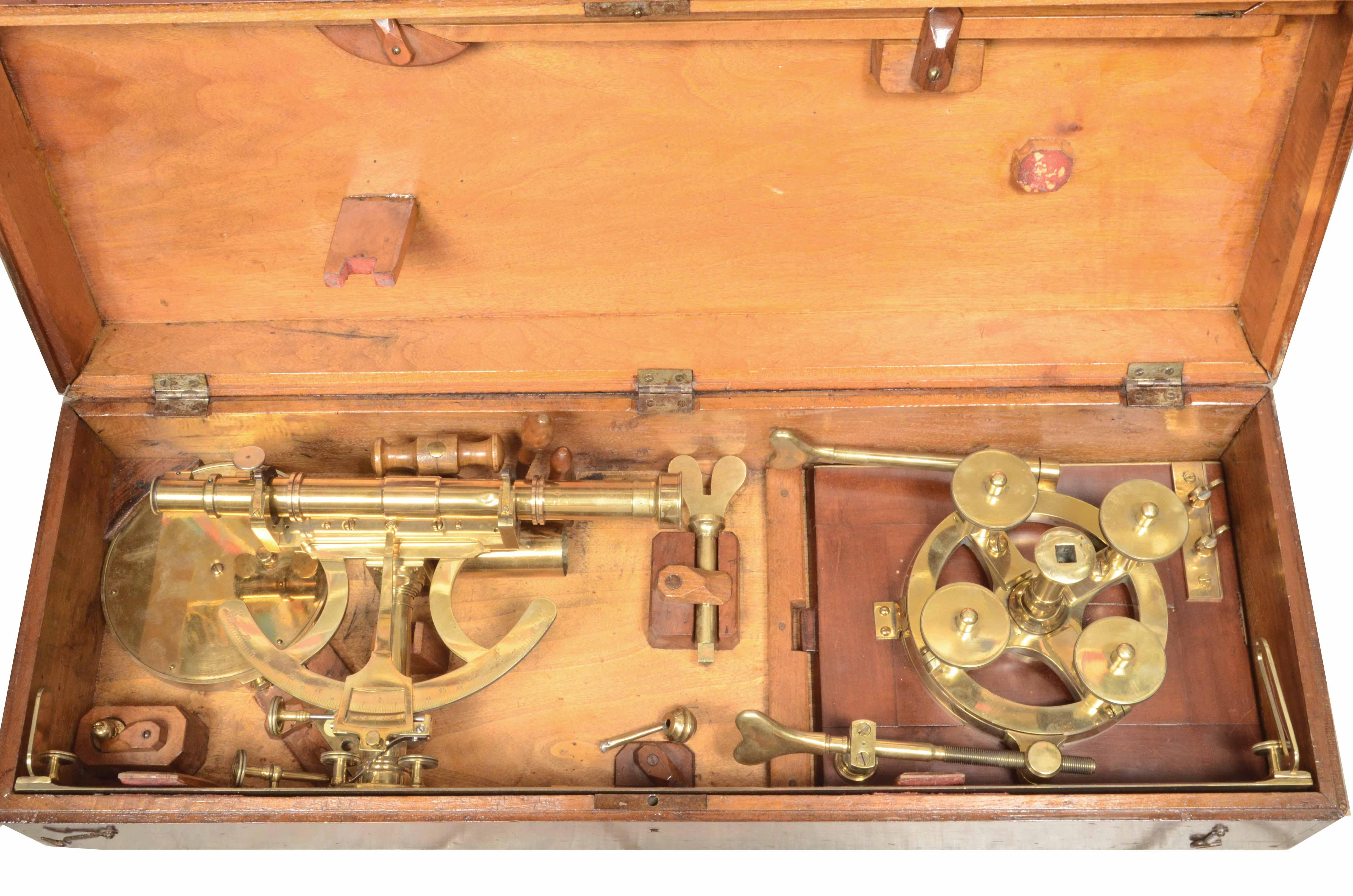 1820s Rare Cittelli Milan Brass Wood Praetorian Tablet Antique Surveyor Tool 6