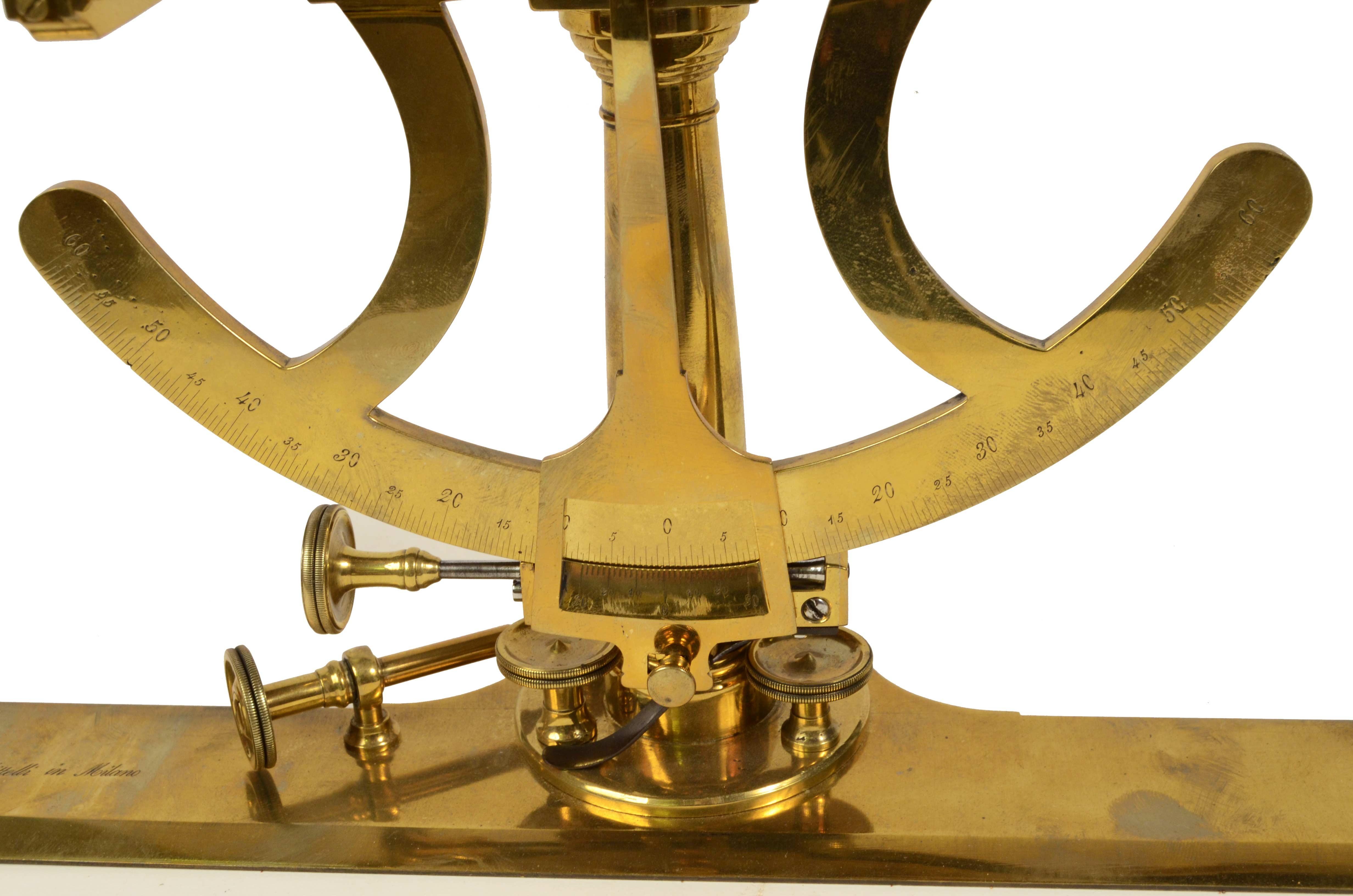 1820s Rare Cittelli Milan Brass Wood Praetorian Tablet Antique Surveyor Tool 8