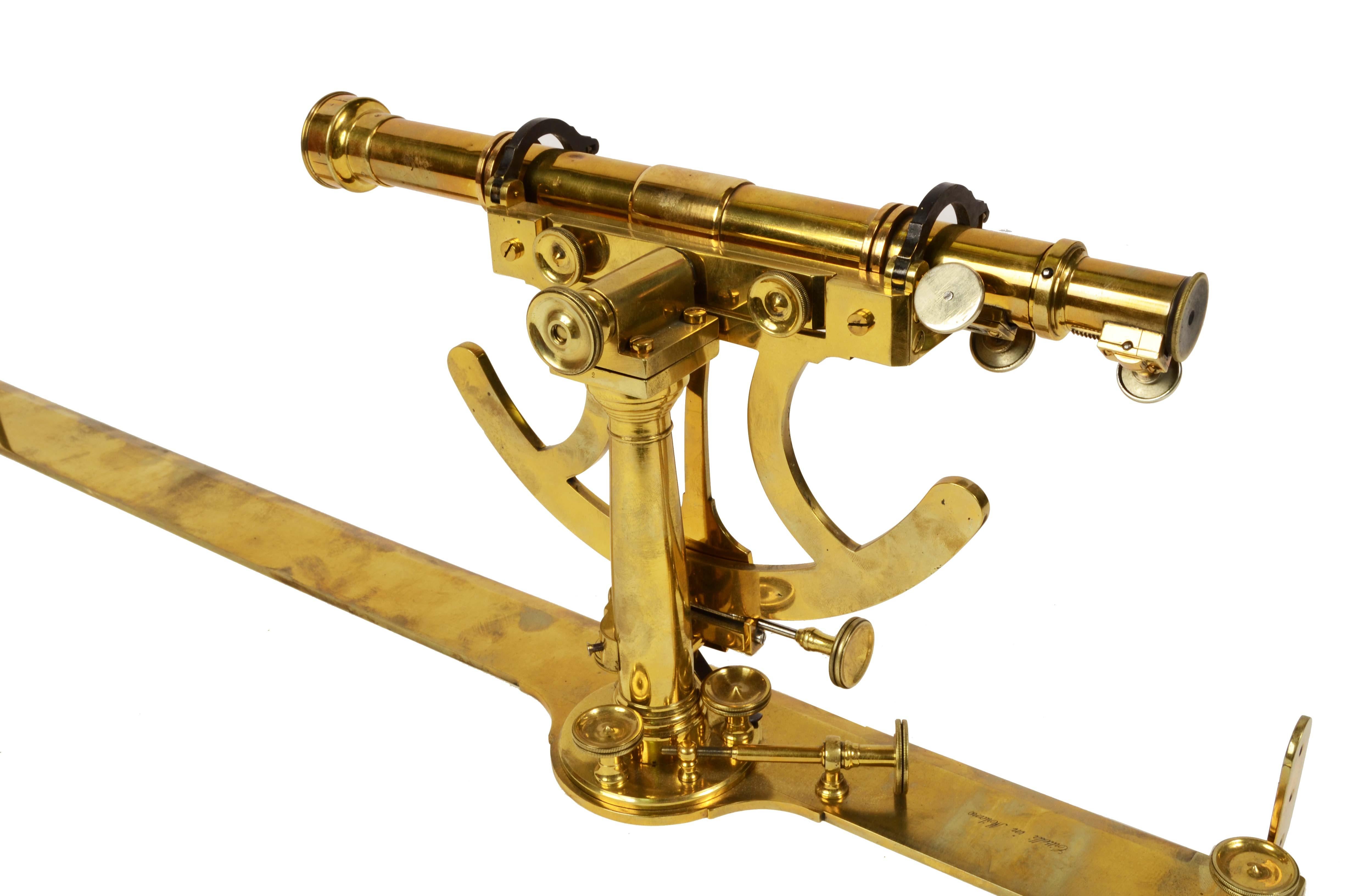 1820s Rare Cittelli Milan Brass Wood Praetorian Tablet Antique Surveyor Tool 14
