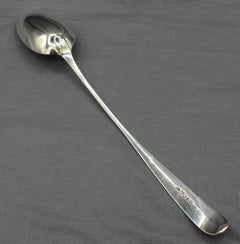 1824 Scottish George IV Period Sterling Silver Stuffing or Gravy Spoon