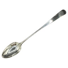 1824 Scottish George IV Period Sterling Silver Stuffing or Gravy Spoon