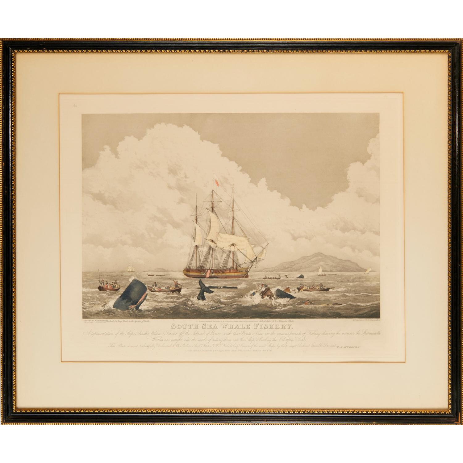 1825 Hand-Colored Aquatint Engraving by T. Sutherland 