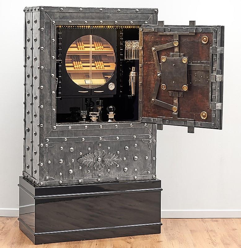 liquor cabinet with humidor