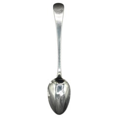 Cuchara de plata de ley con dibujo inglés antiguo de 1825 por William Bateman