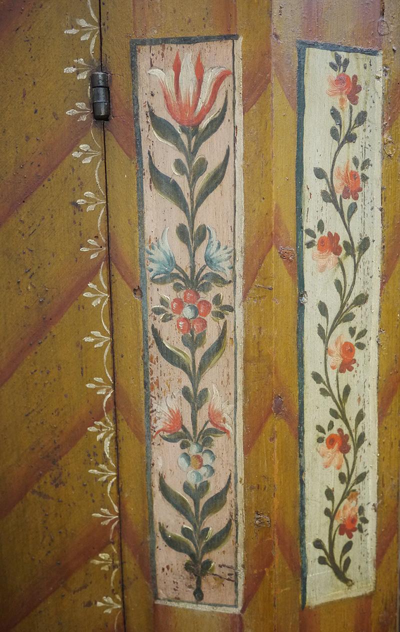 1826 Antique Floral Hand Painted Cabinet 5