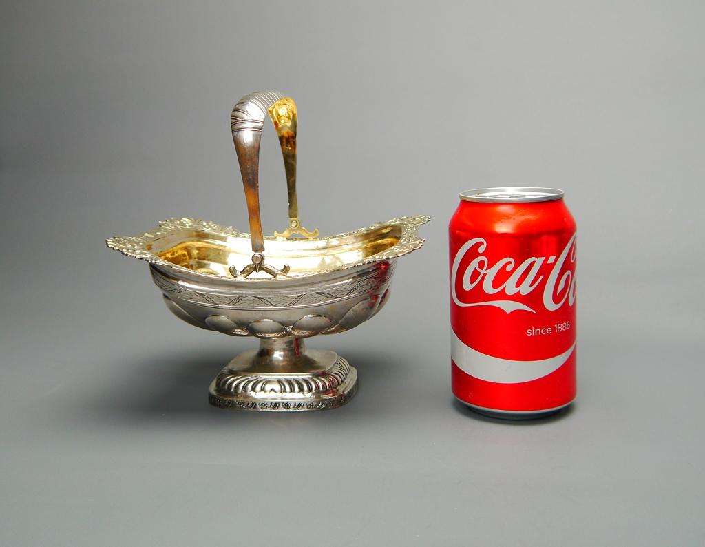 1826 Antique Panier russe Candy Dish solide 84 Silver / 288 gr en vente 9