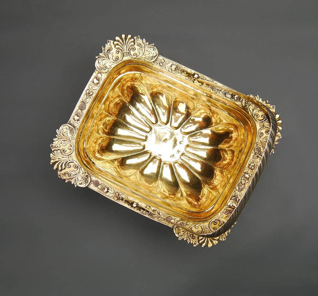 1826 Antique Panier russe Candy Dish solide 84 Silver / 288 gr en vente 4