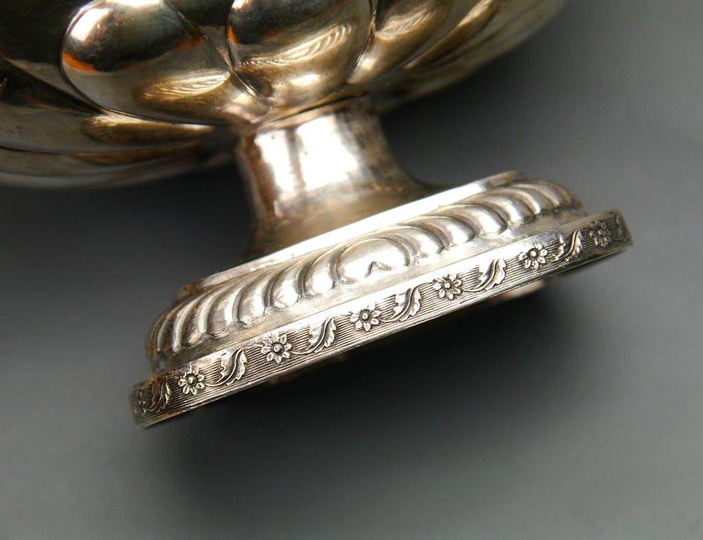 1826 Antique Panier russe Candy Dish solide 84 Silver / 288 gr en vente 5