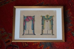 1826 La guía del tapicero de George Smith Un grabado textil a mano