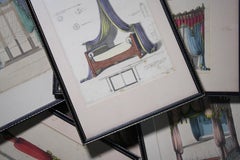 1826 George Smith’s The Upholsterer’s Guide 11 Hand Tinted Textile Engravings