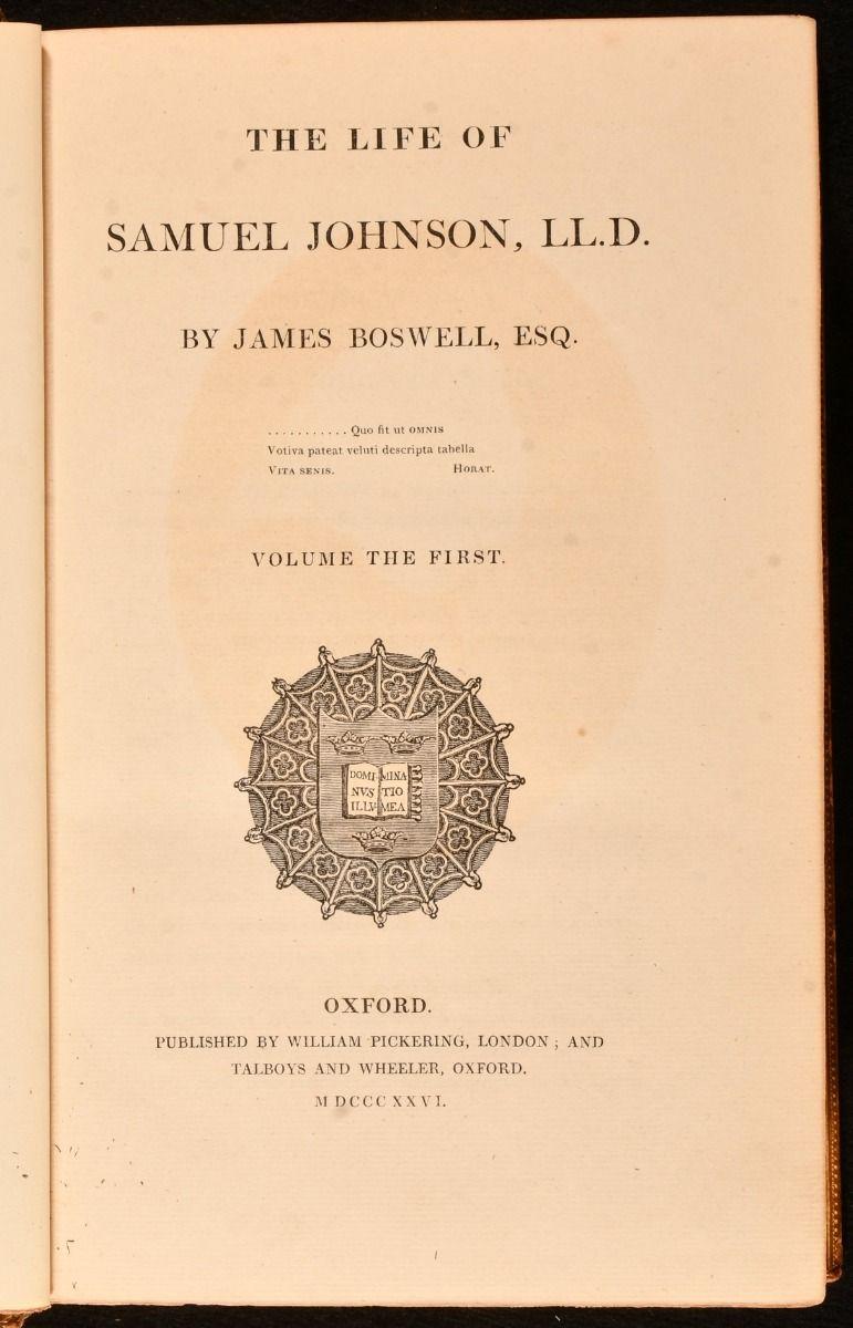 1826 Das Leben von Samuel Johnson (Papier) im Angebot