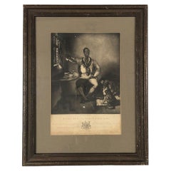 1828 Egnlish Massa Out Sambo Werry Dry Mezzotinto-Radierung von Henry Pidding, Egnlish Massa