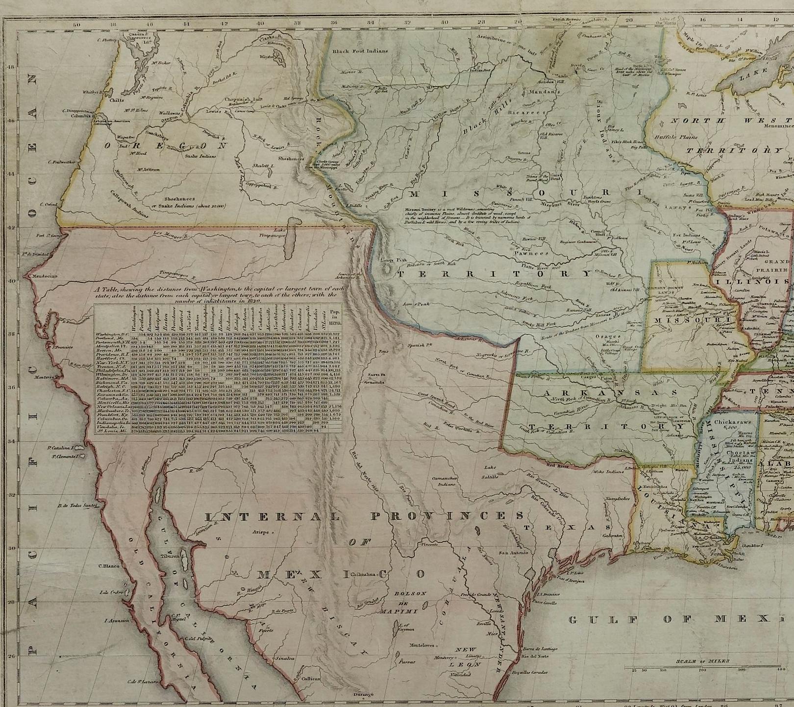 map of the united states 1828