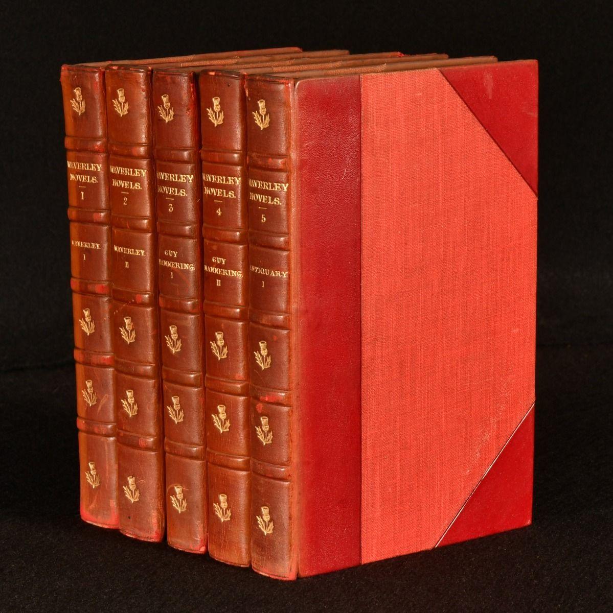 A large set of forty-eight volumes of the Waverley Novels by Scottish writer Sir Walter Scott. Bound by Morrell, London.

Complete in forty-eight volumes. With a frontispiece and vignette title to each volume. Written by Sir Walter Scott, a Scottish