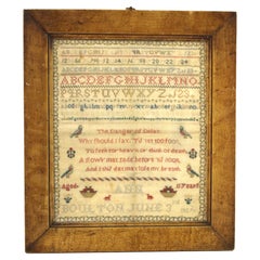 1829 Sampler made by Ann Boulton in Period Frame, English