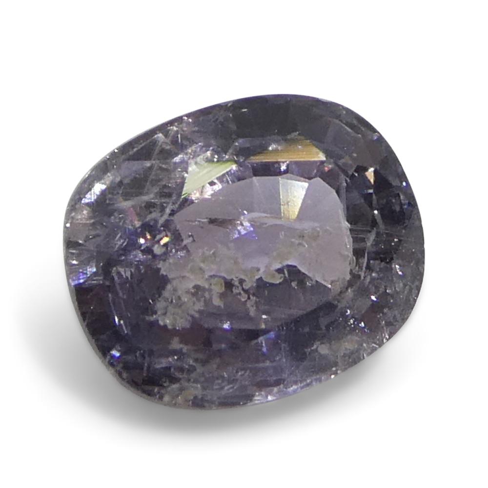 1.82ct Saphir violet coussin de Tanzanie non chauffé Unisexe en vente
