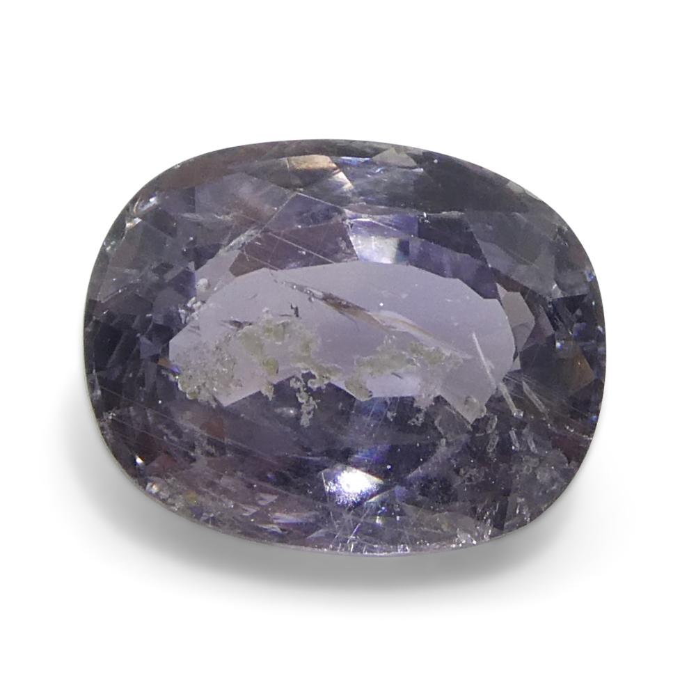 1.82ct Saphir violet coussin de Tanzanie non chauffé en vente 1