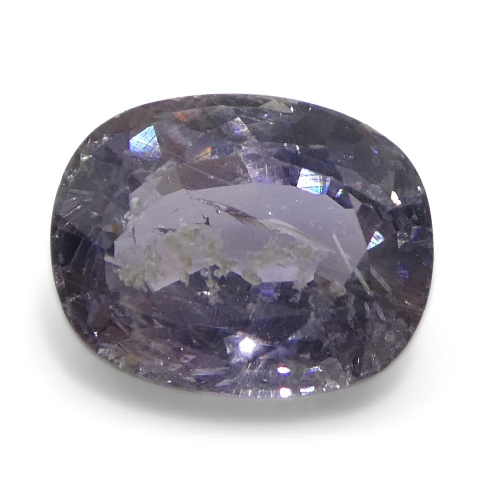1.82ct Saphir violet coussin de Tanzanie non chauffé en vente 2