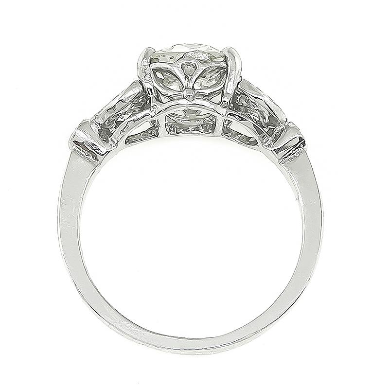 Art Deco 1.82 Carat Diamond Engagement Ring
