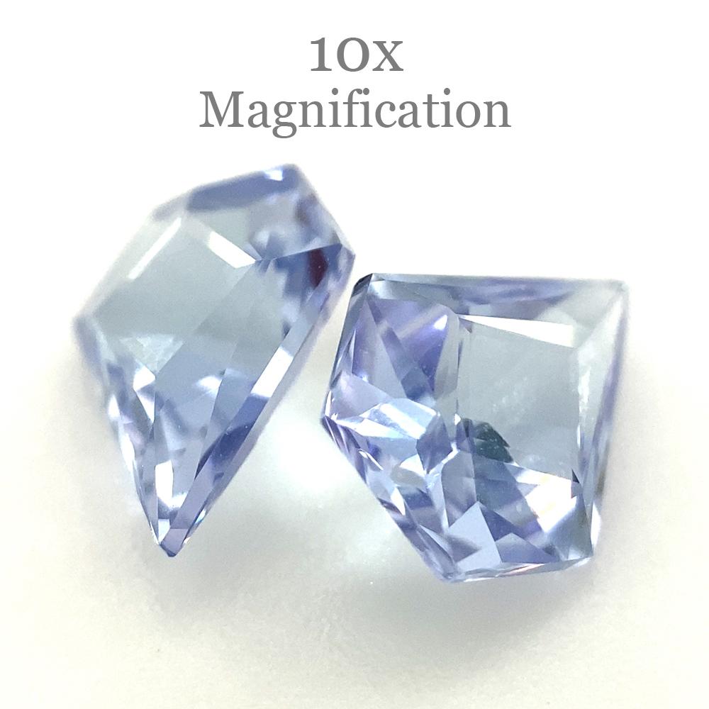 1.82ct Fan Tanzanite Precision Cut Pair For Sale 6