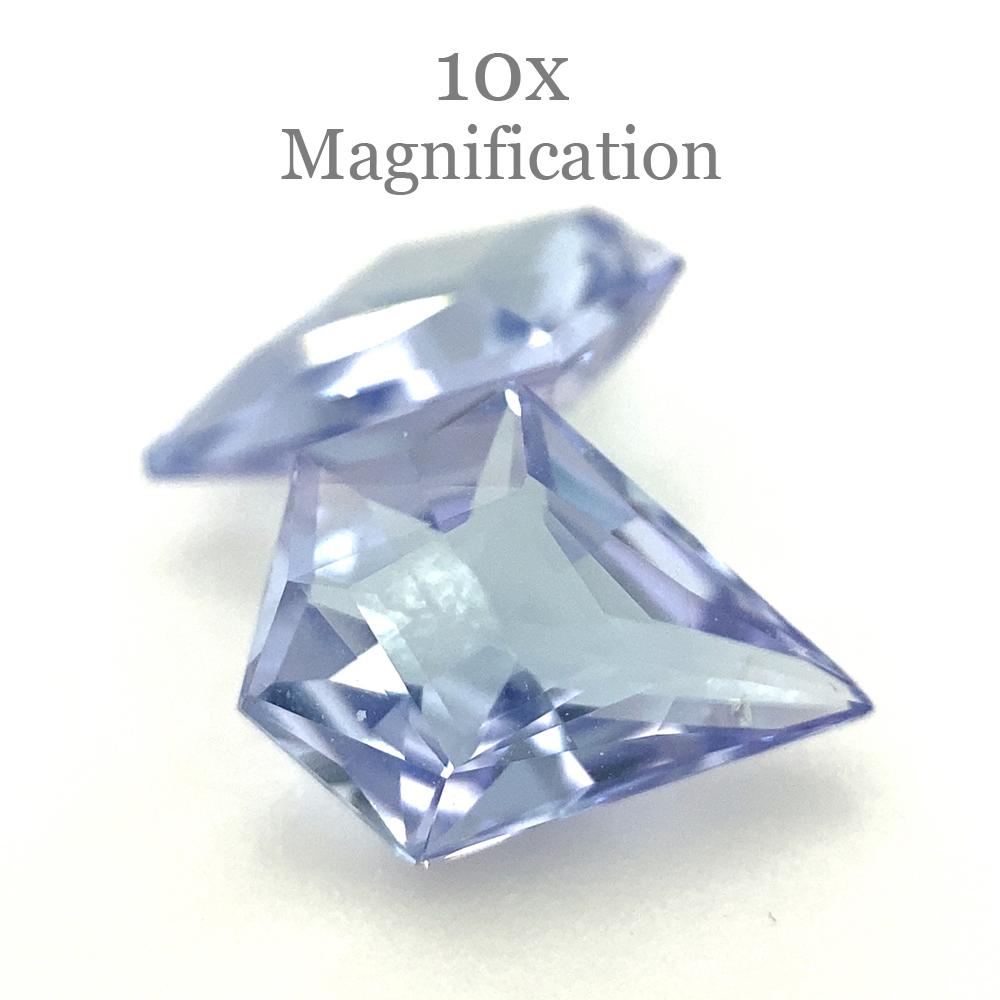 1.82ct Fan Tanzanite Precision Cut Pair For Sale 7