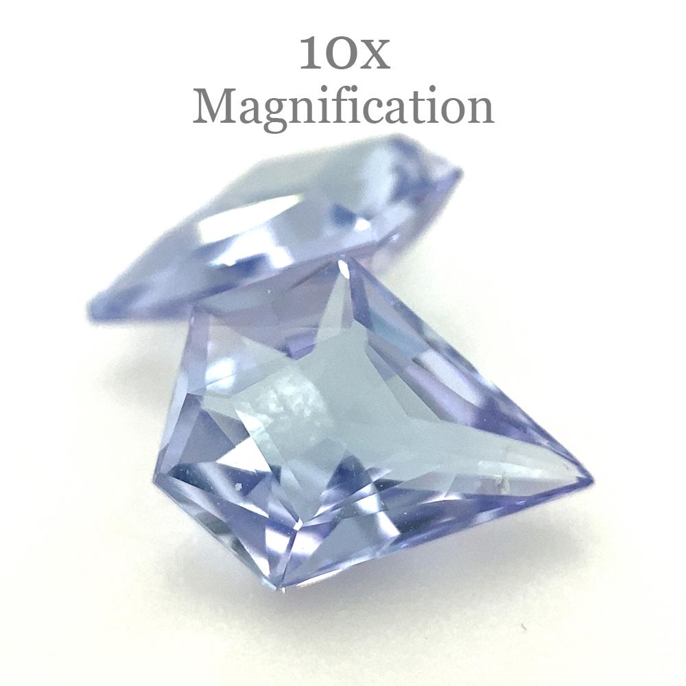 1.82ct Fan Tanzanite Precision Cut Pair For Sale 8