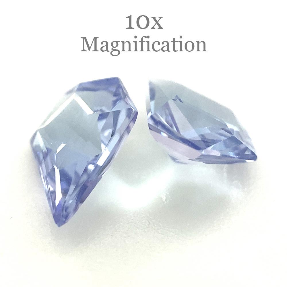 1.82ct Fan Tanzanite Precision Cut Pair For Sale 9