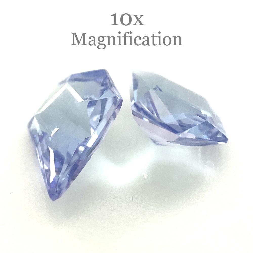 1.82ct Fan Tanzanite Precision Cut Pair For Sale 10