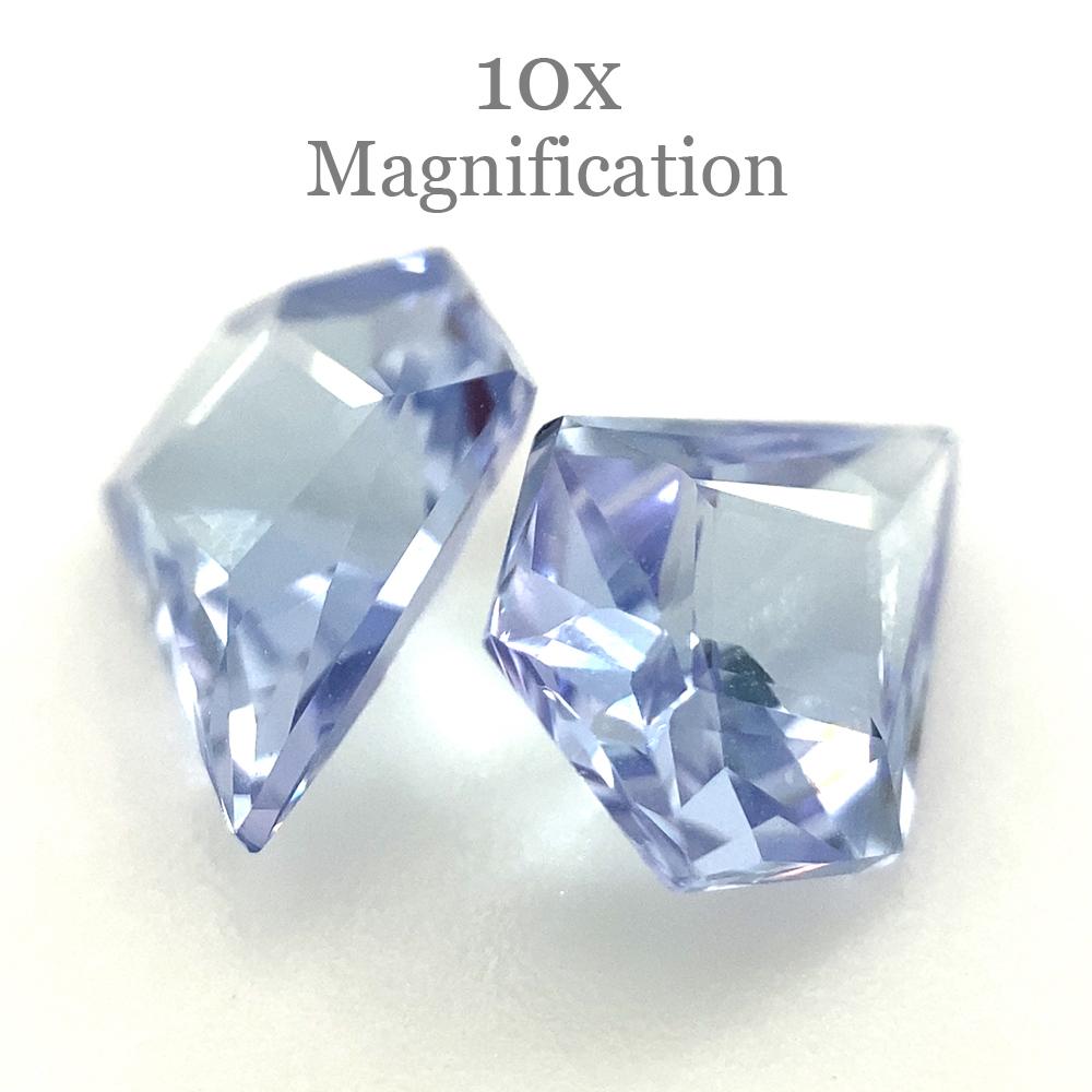 1.82ct Fan Tanzanite Precision Cut Pair For Sale 4